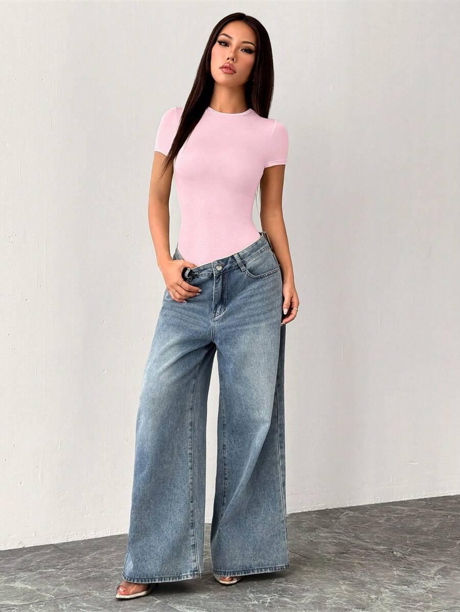 różowe body casual
