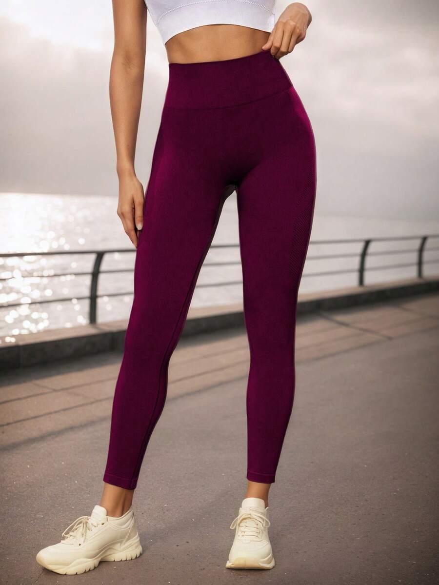 BORDOWE LEGGINSY WYSOKI STAN
