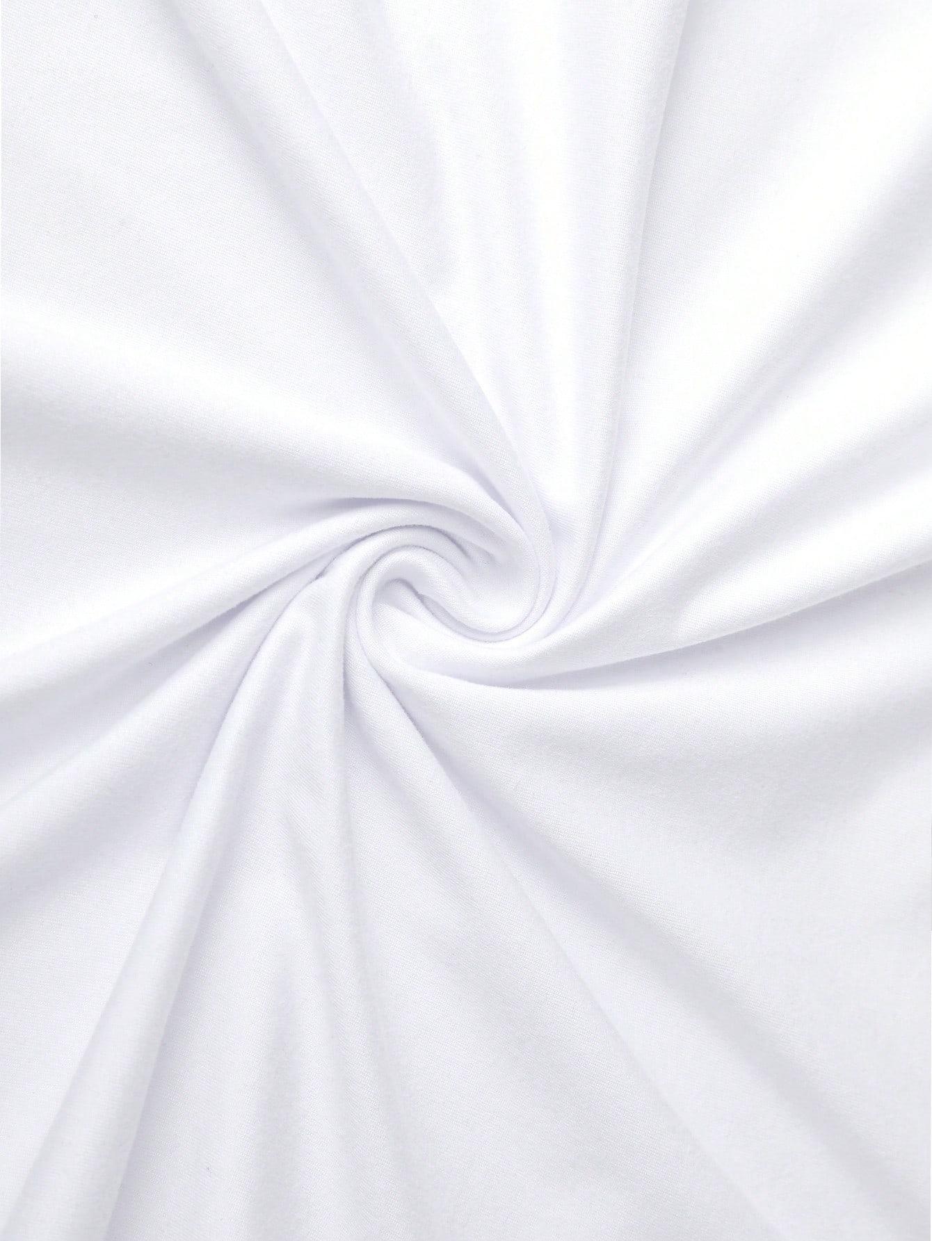 BIAŁY T-SHIRT PRINT
