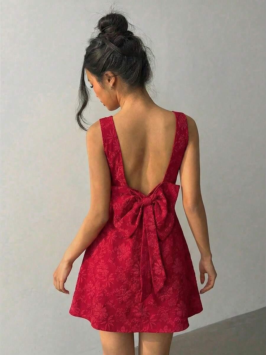 CZERWONA MINI SUKIENKA
