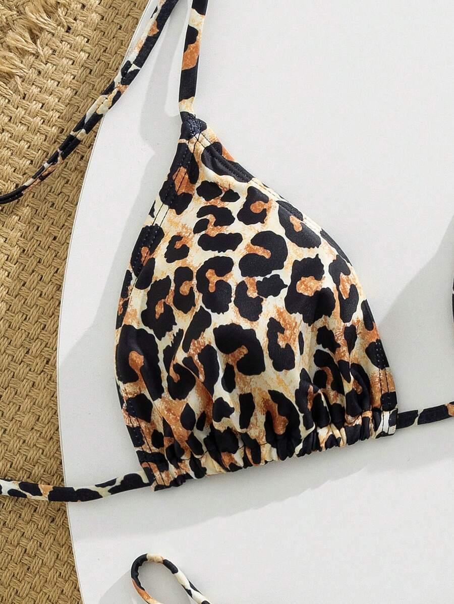 góra od bikini animal print