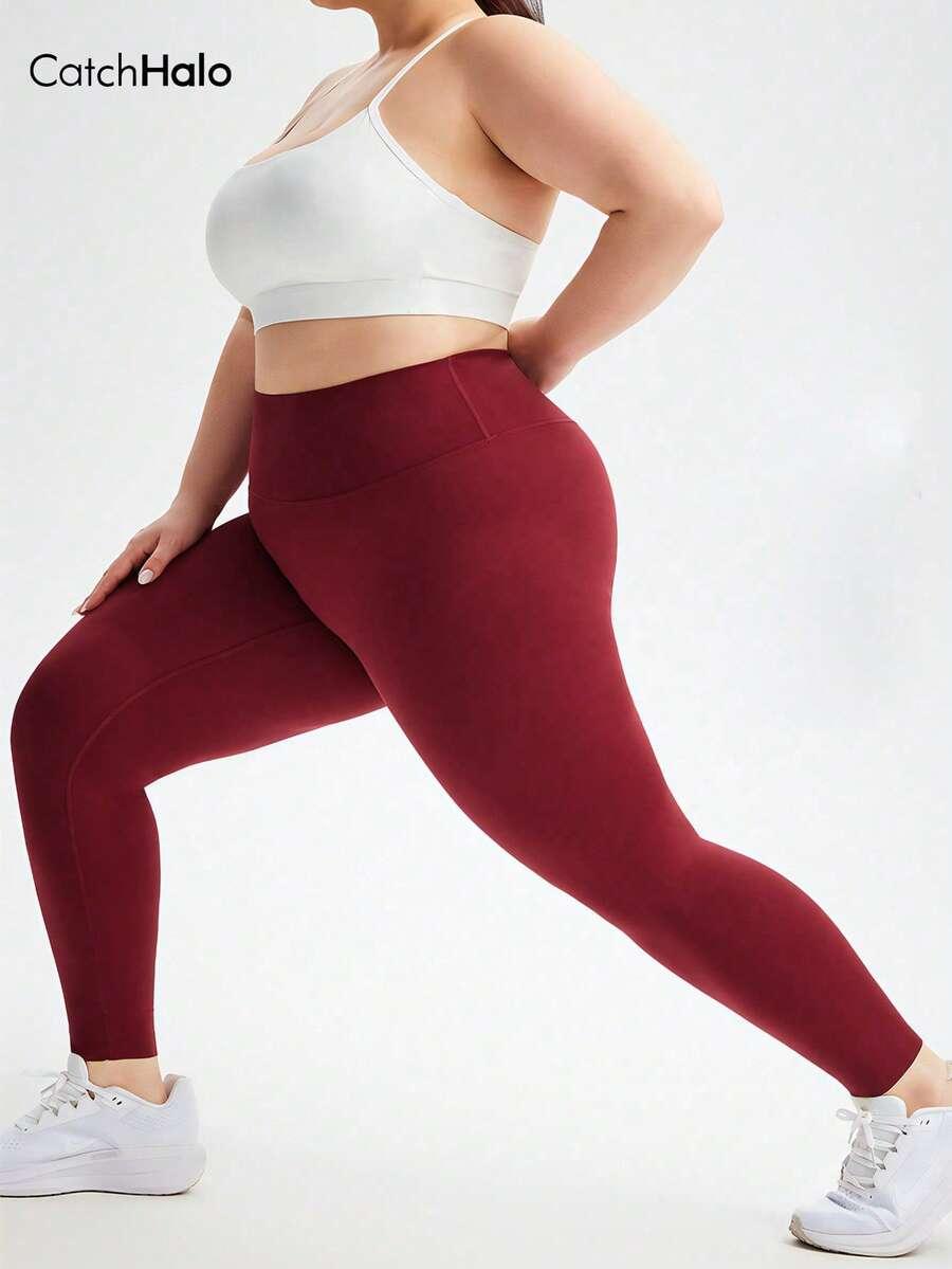 bordowe klasyczne legginsy