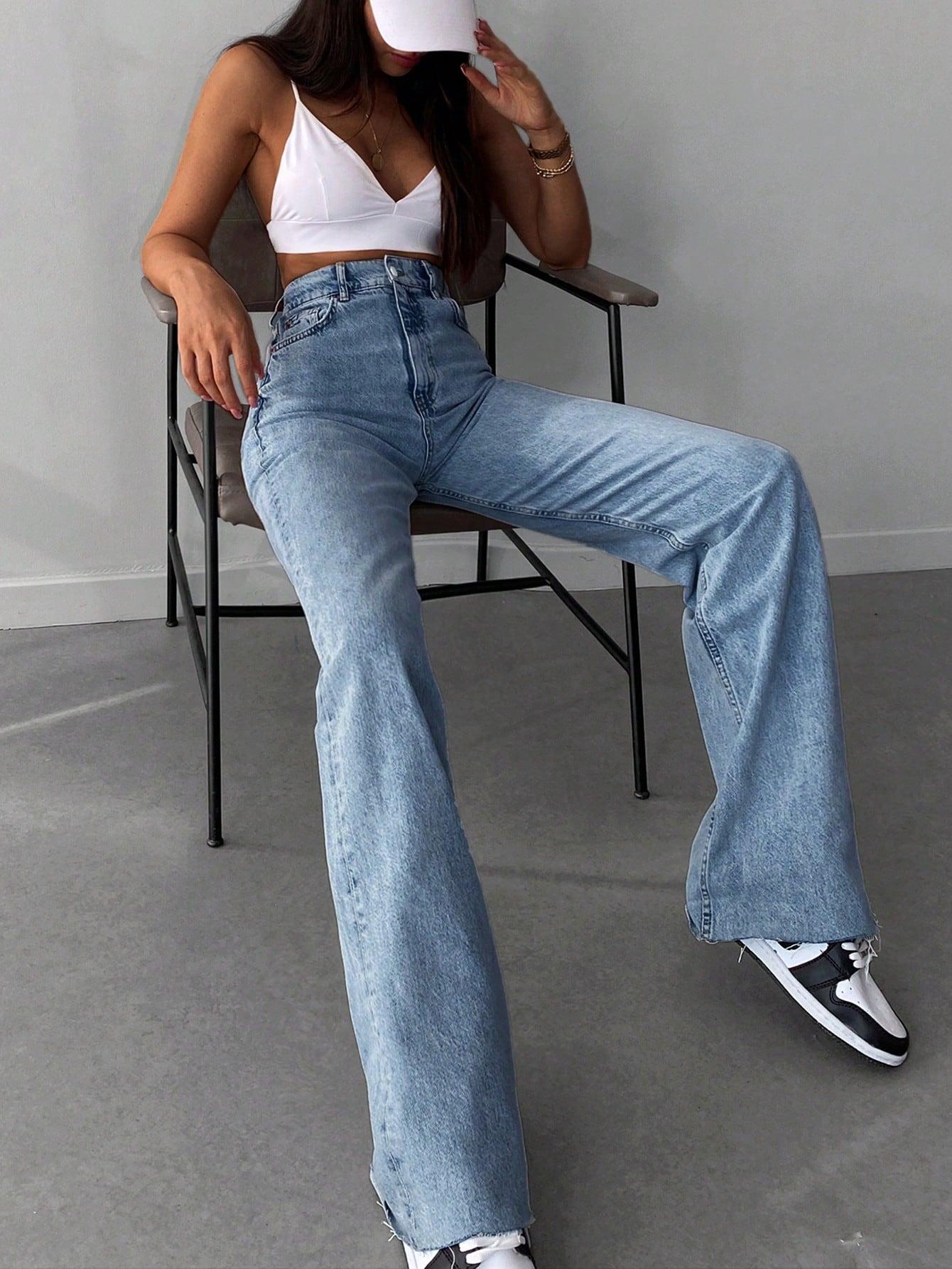 NIEBIESKIE SPODNIE JEANSY