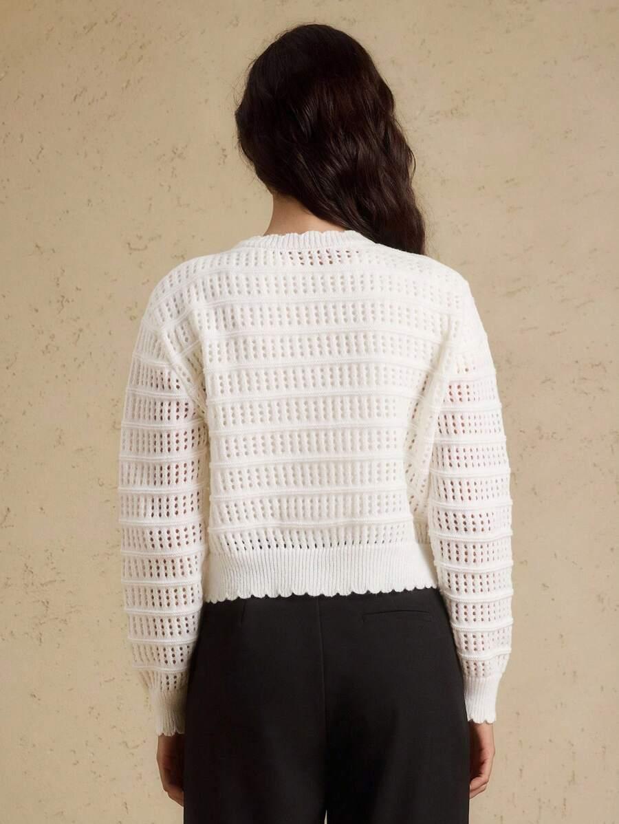 SWETER DAMSKI Z DŁUGIM RĘKAWEM