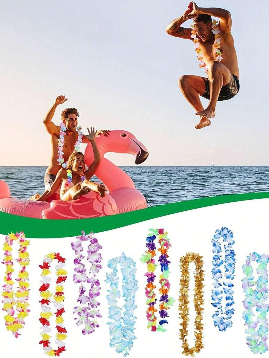 HAWAJSKI NASZYJNIK KWIATY 3-PACK
