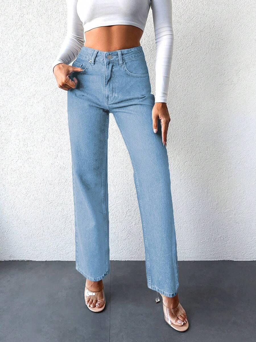 NIEBIESKIE SPODNIE JEANS