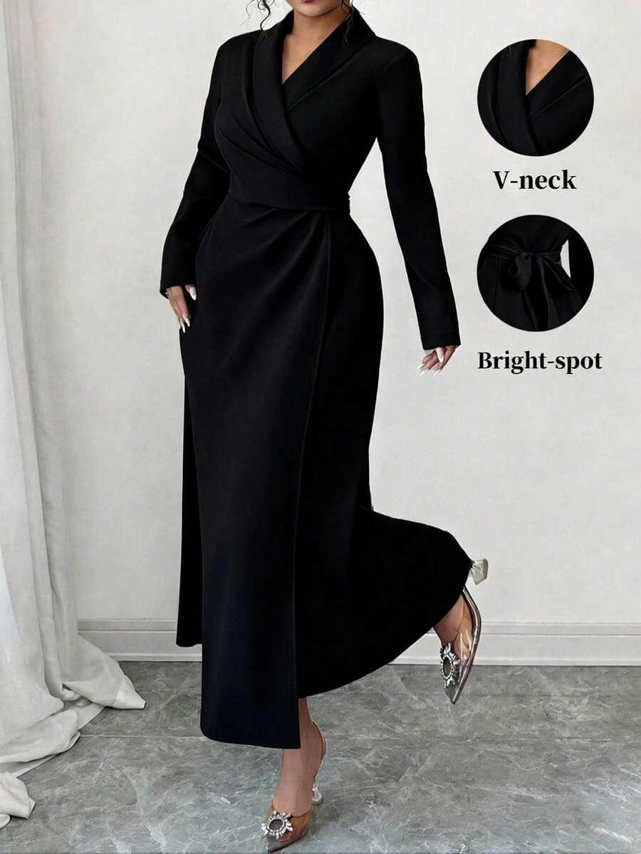 czarna maxi sukienka 