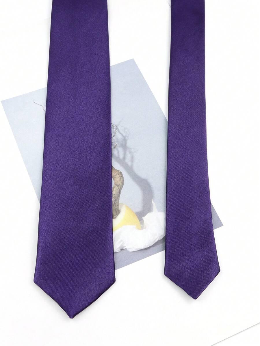 fioletowy elegancki krawat