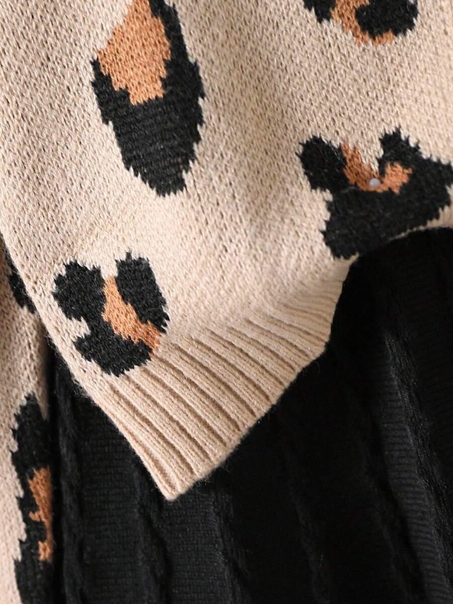 dzianinowy komplet sweter spódnica