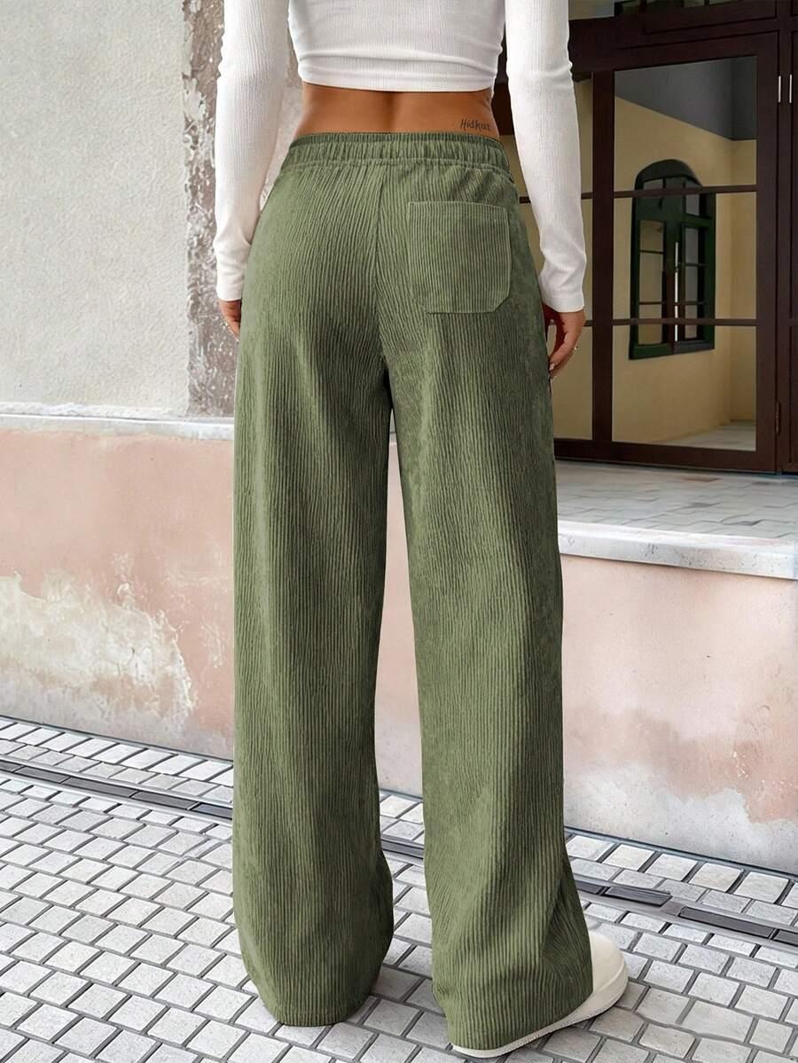 zielone spodnie casual