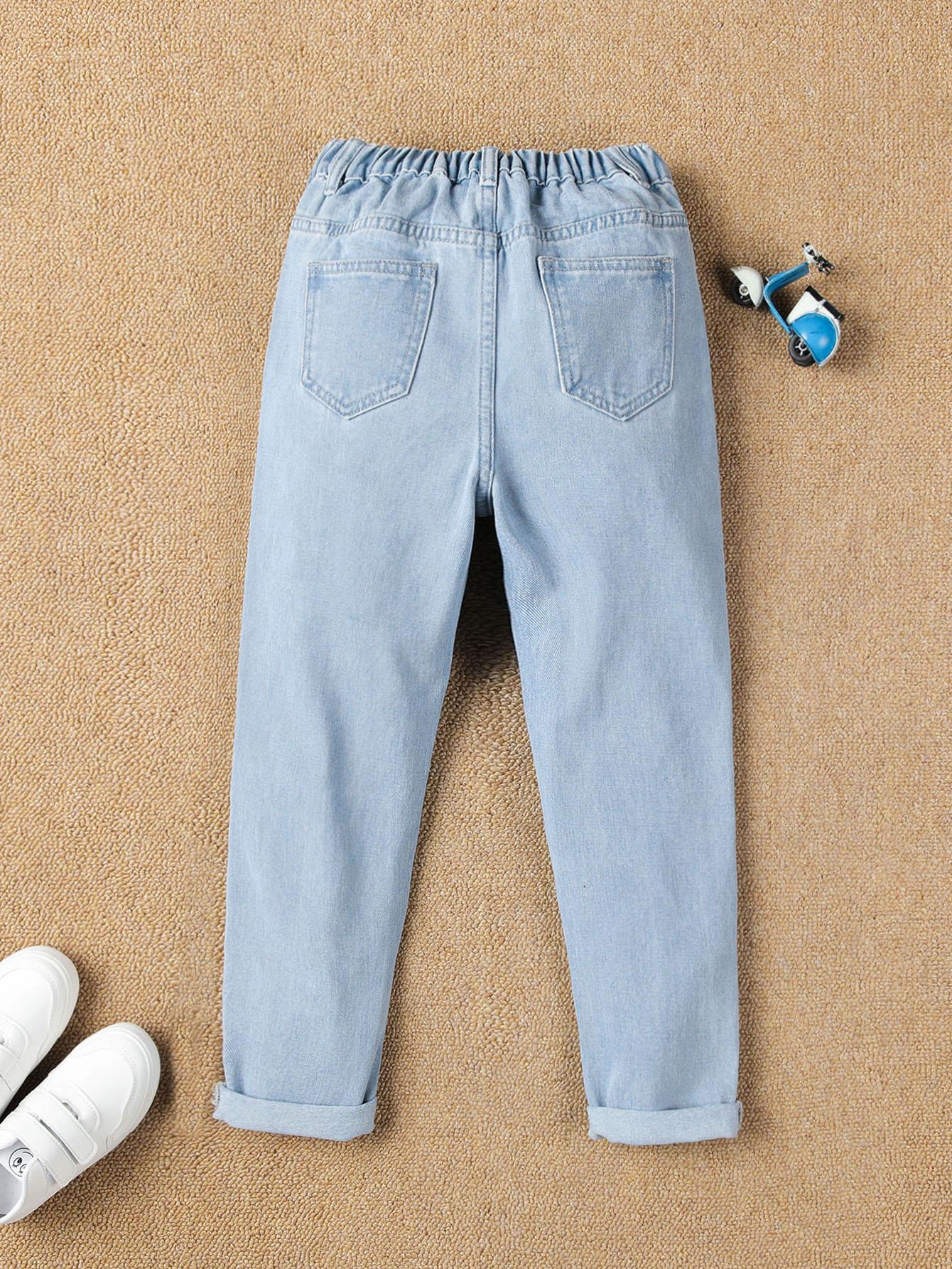 NIEBIESKIE SPODNIE JEANS