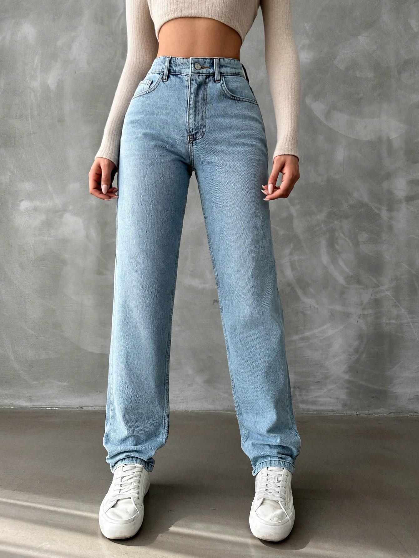 SPODNIE JEANS PROSTA NOGAWKA