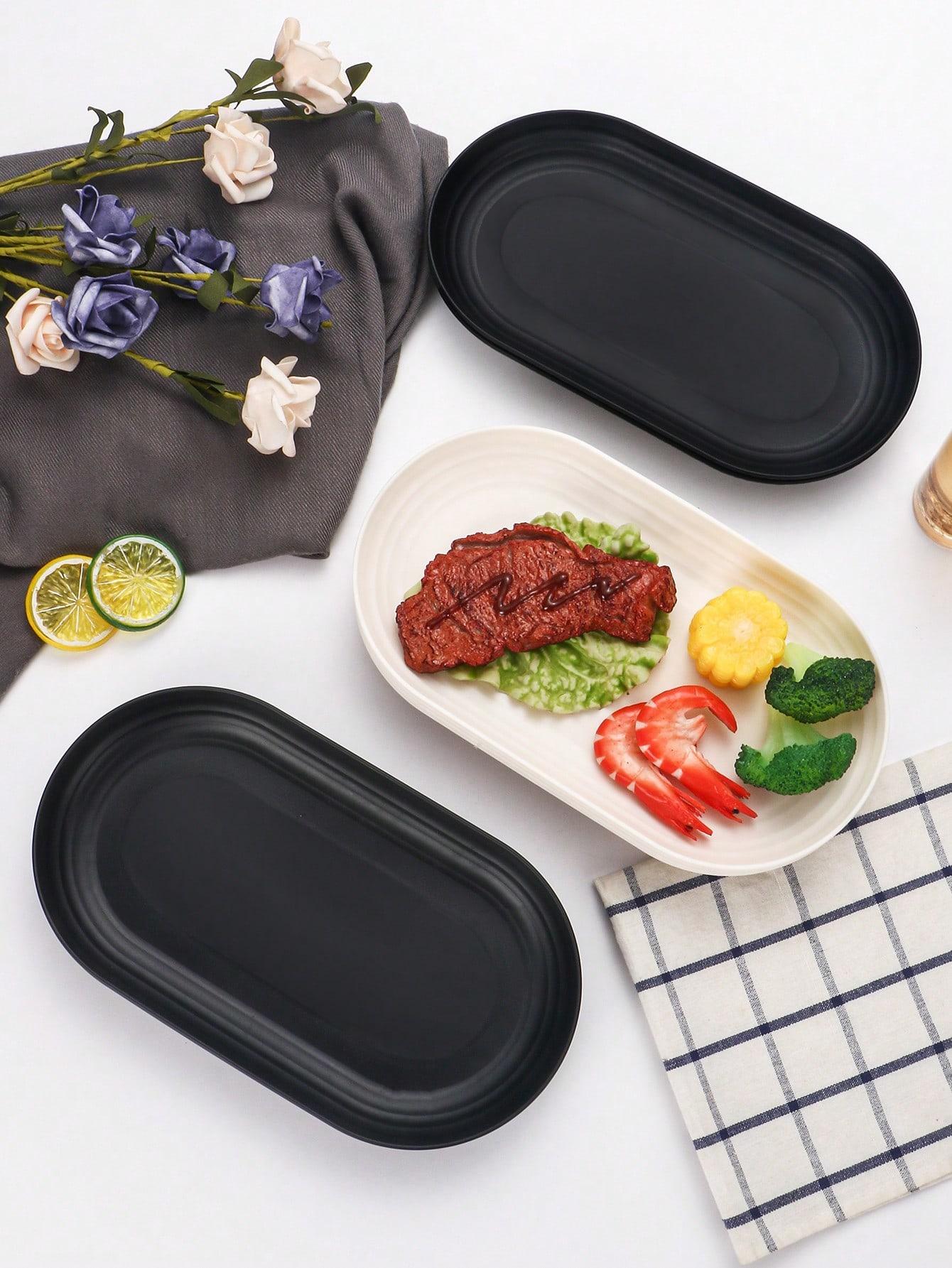 CZARNE TALERZE 6-PACK