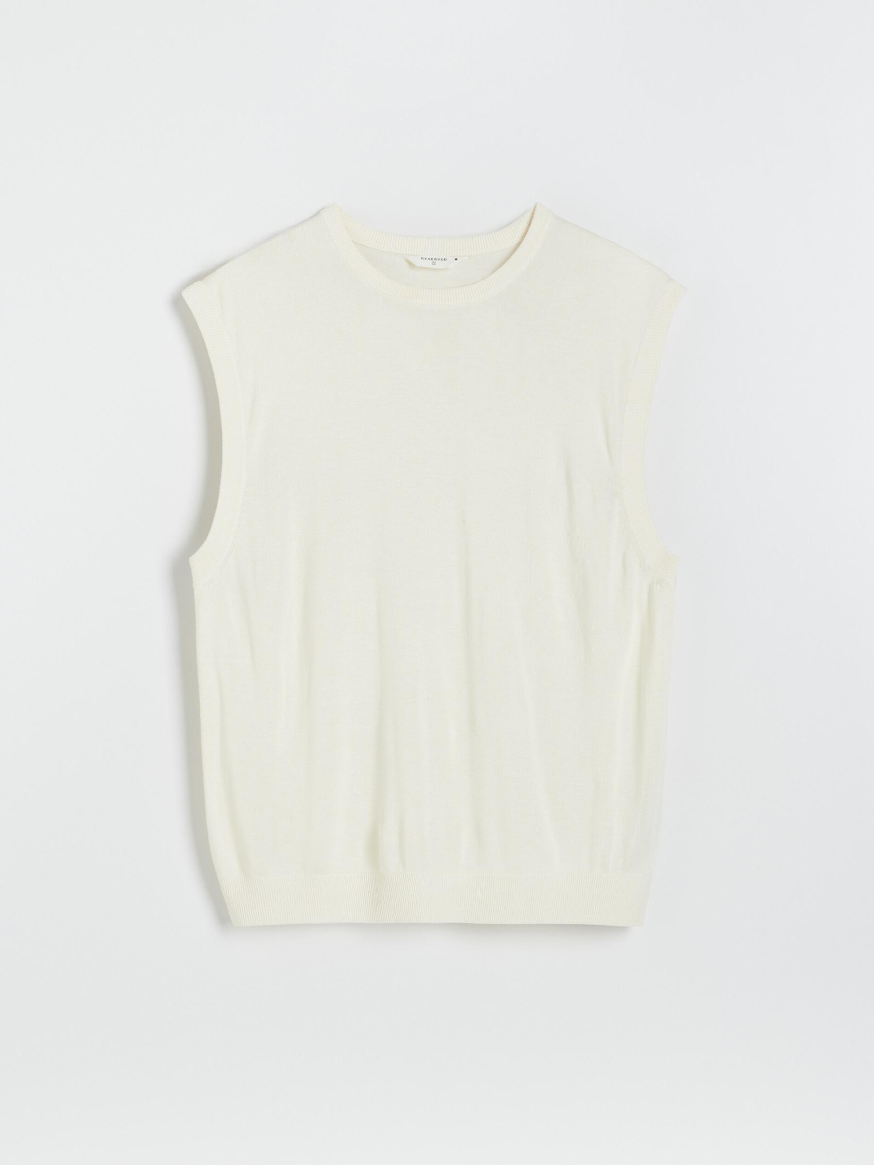 kremowa kamizelka basic