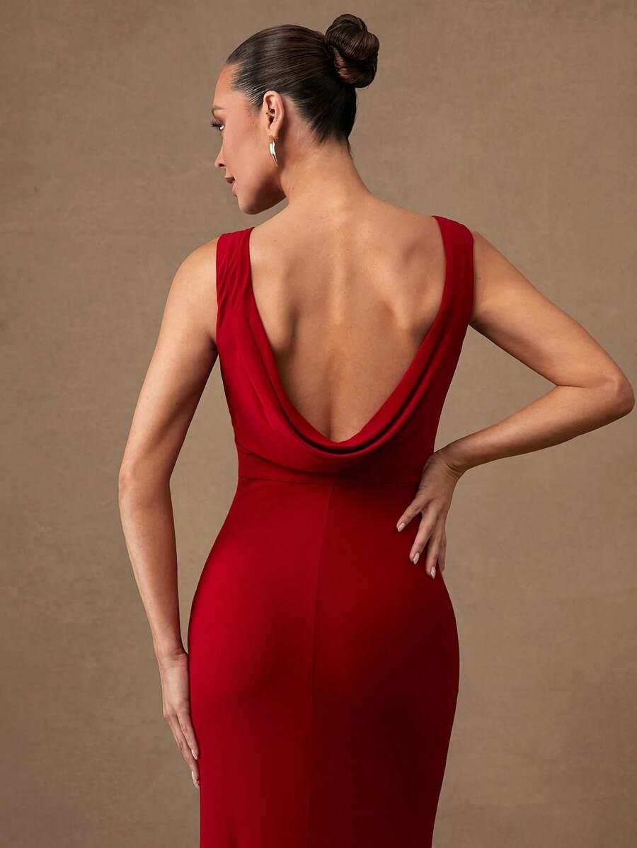 SUKIENKA ELEGANCKA CZERWONA