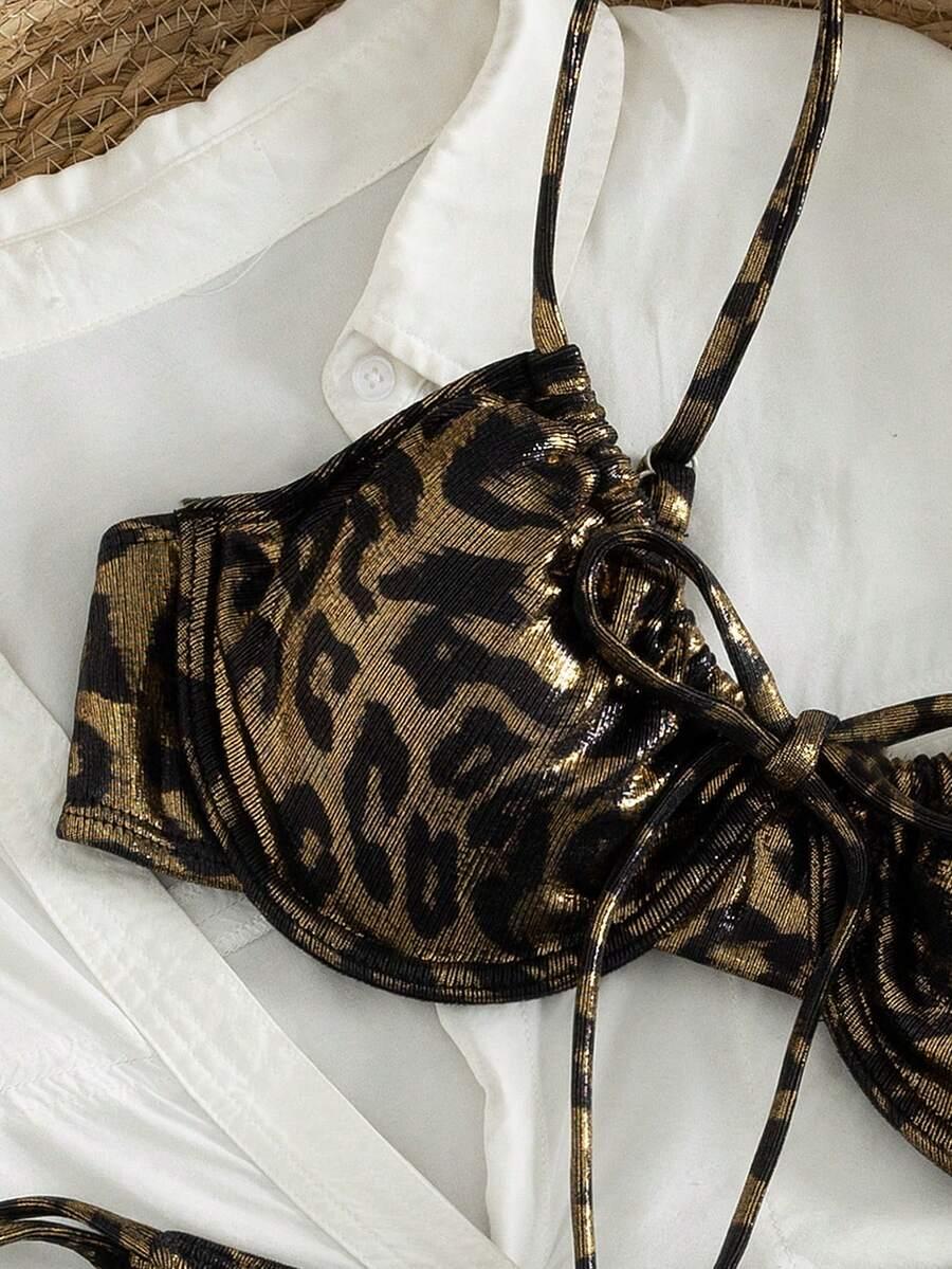 dwuczęściowy STRÓJ KĄPIELOWY ANIMAL PRINT