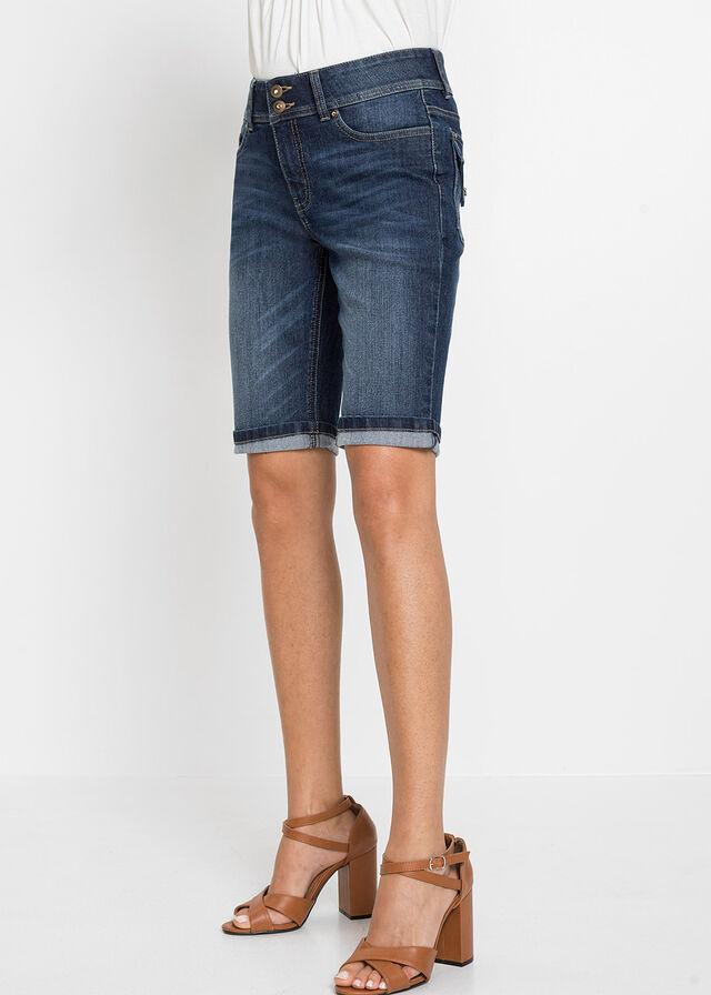 NIEBIESKIE SPODNIE JEANS BERMUDY