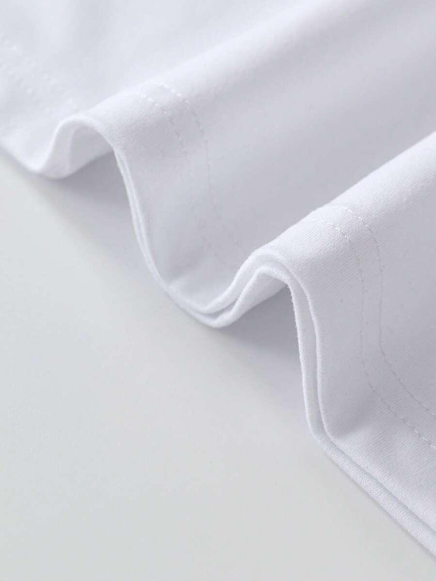 biały t-shirt nadruk 