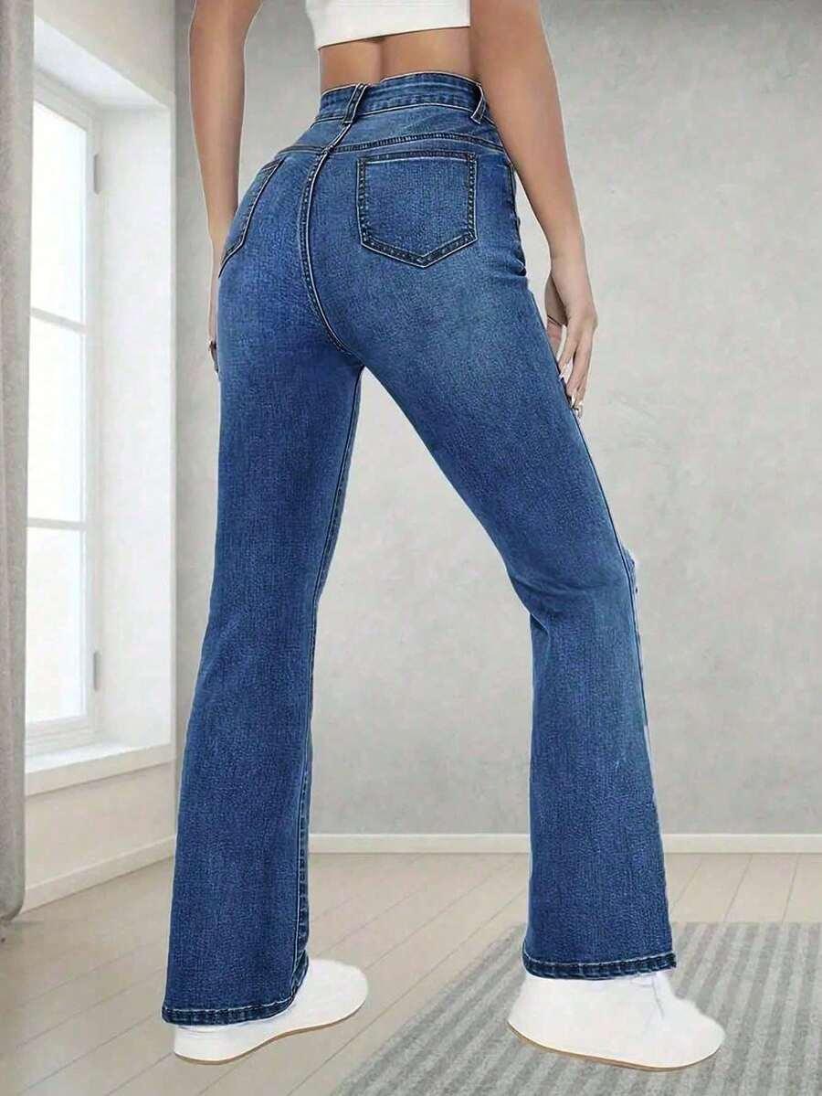 NIEBIESKIE SPODNIE JEANS