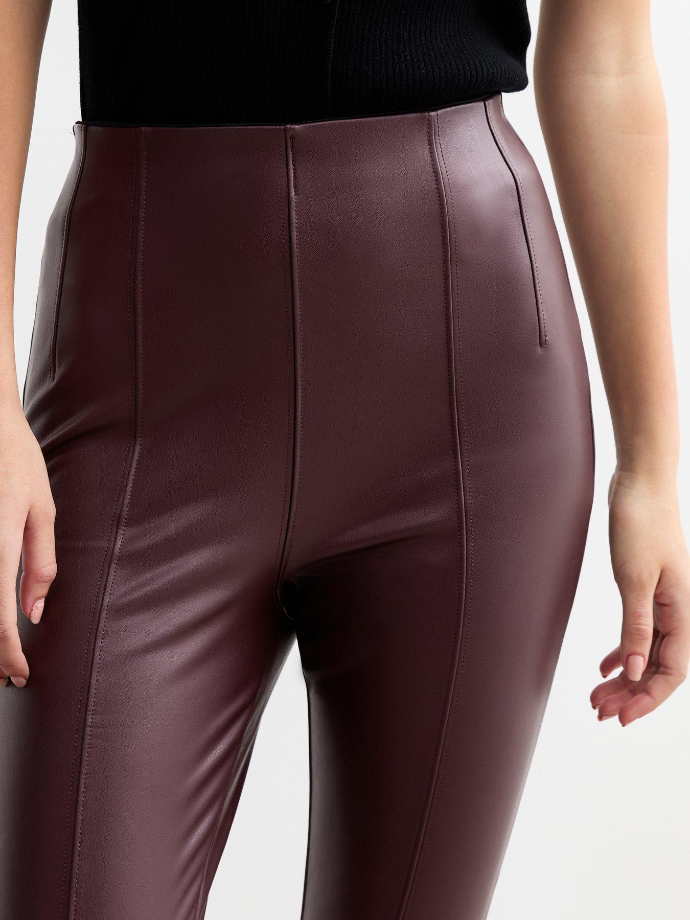 NEW LOOK LEGGINSY Z EKO SKÓRY 