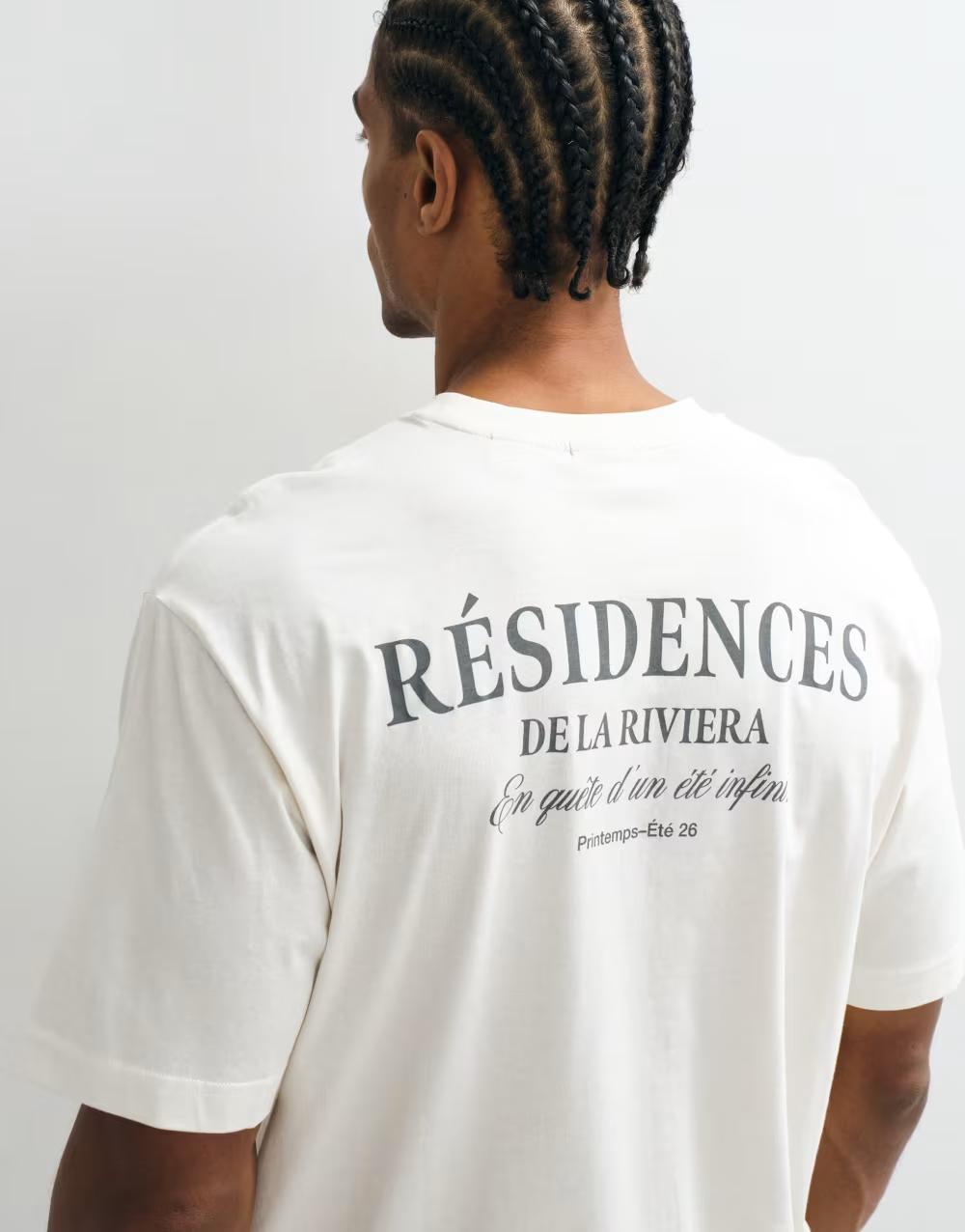 biały t-shirt print