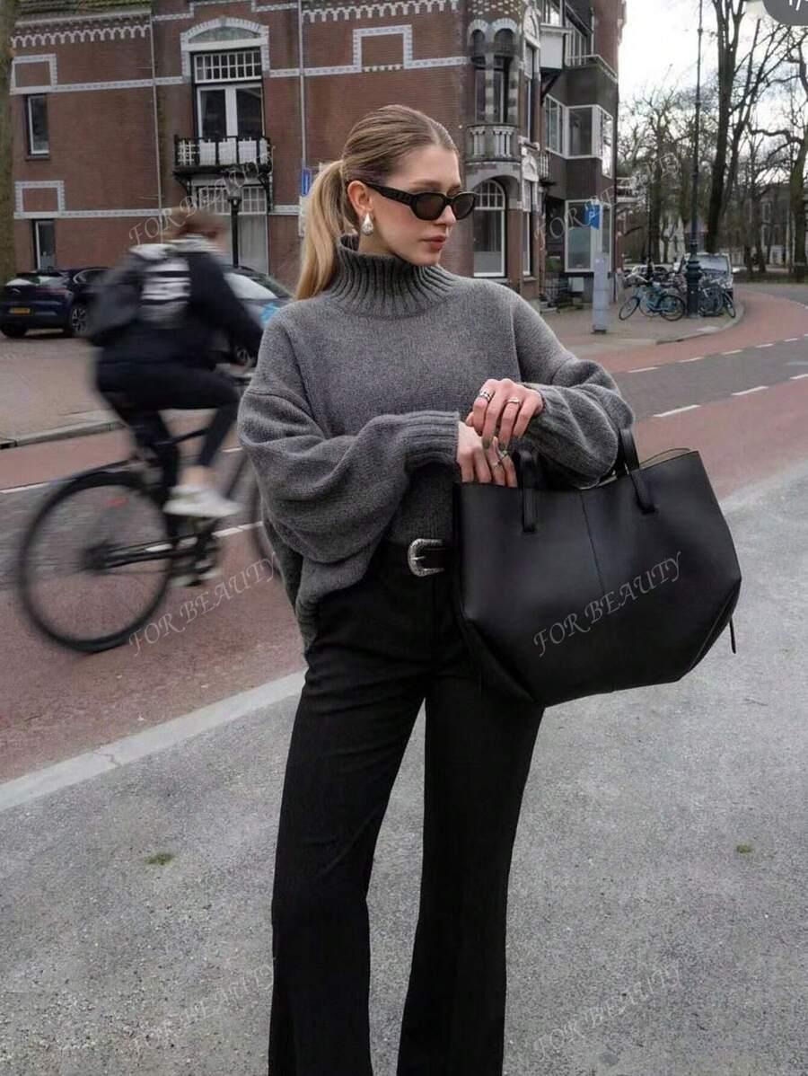 SWETER DAMSKI Z GOLFEM