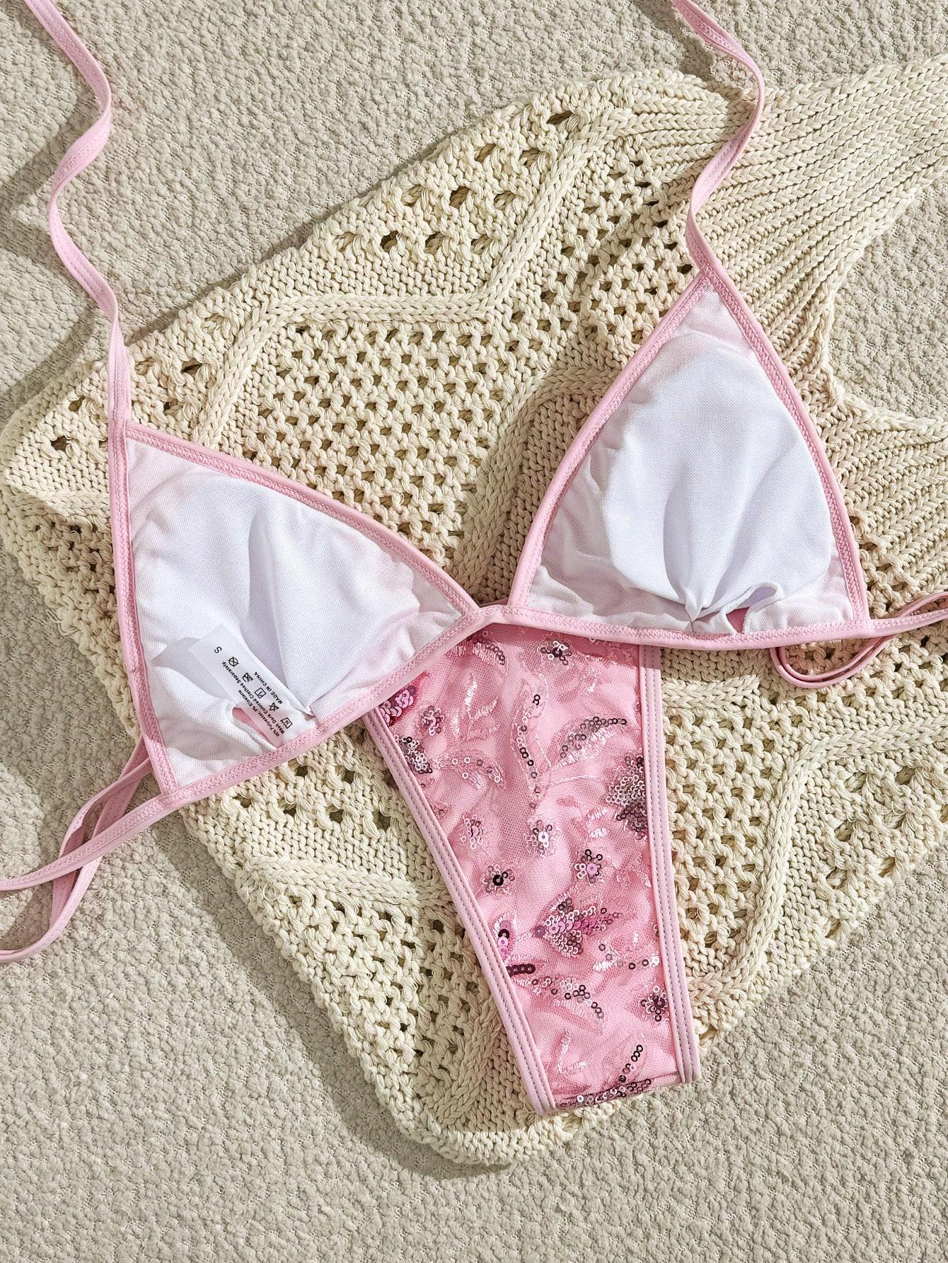 dół od bikini CEKINY