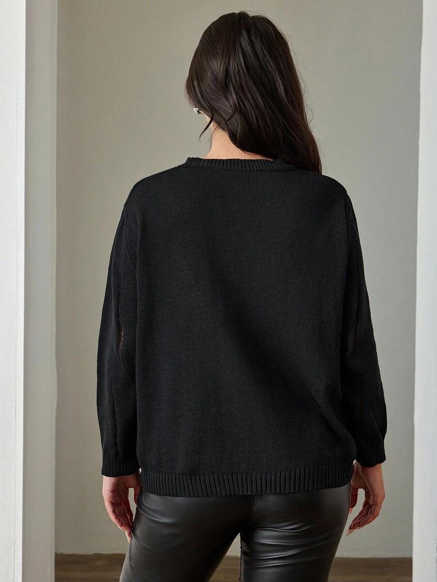 sweter oversize ripped