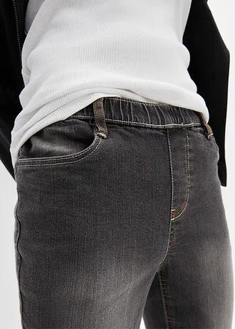 szare SPODNIE JEANS