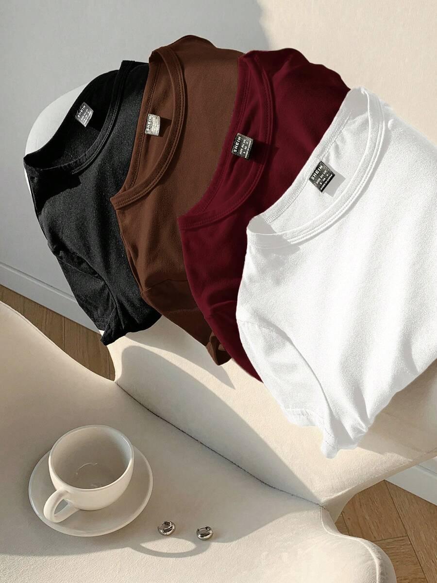top okrągły dekolt 4-pack