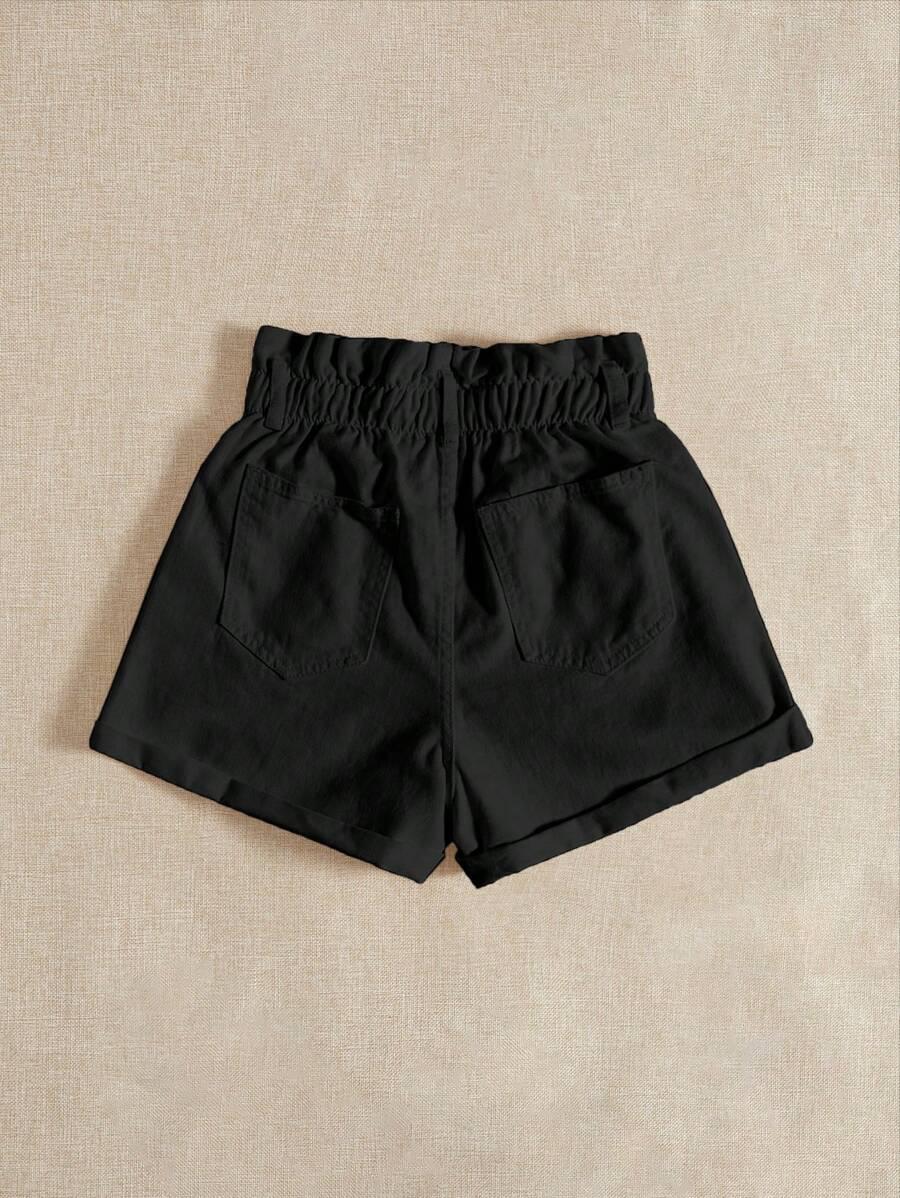 czarne spodenki jeans