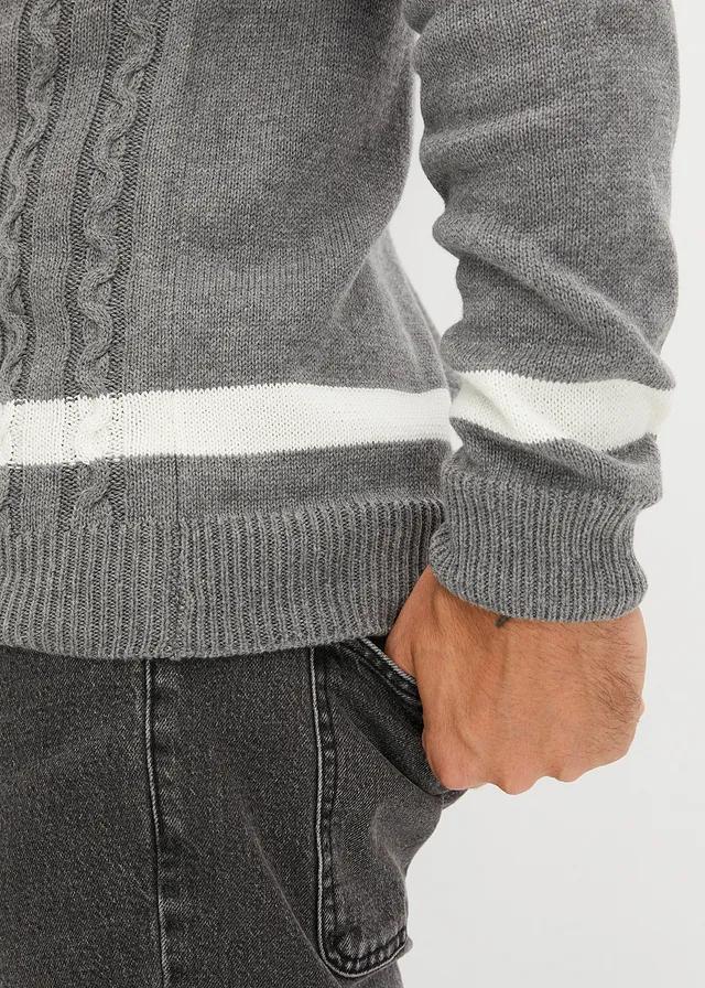 SWETER MĘSKI BEZ KAPTURA