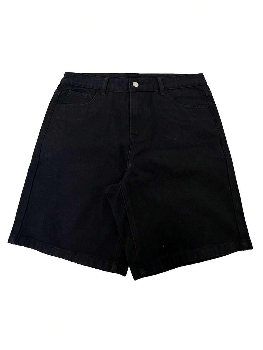 czarne spodenki jeans