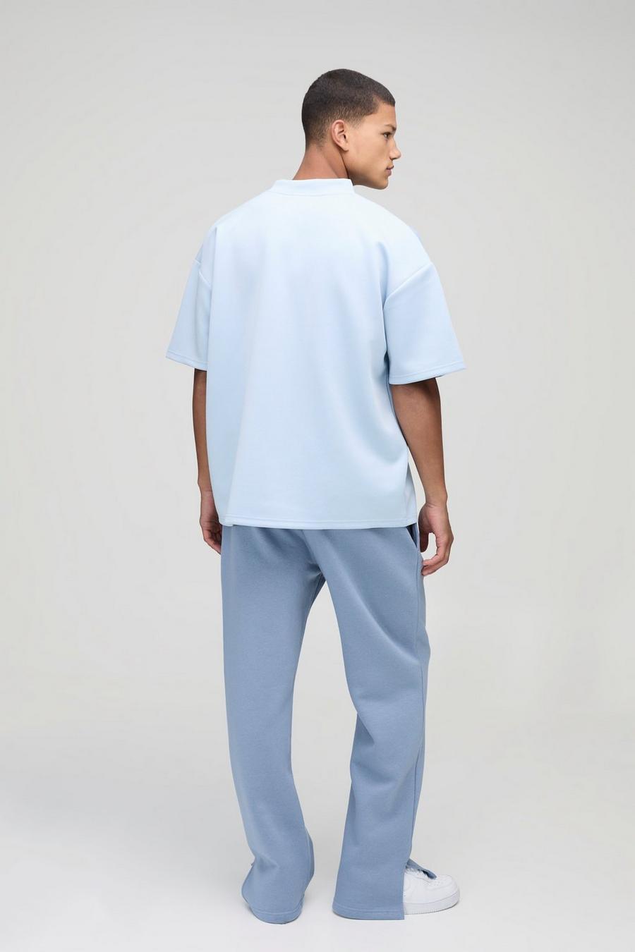 NIEBIESKI T-SHIRT BASIC