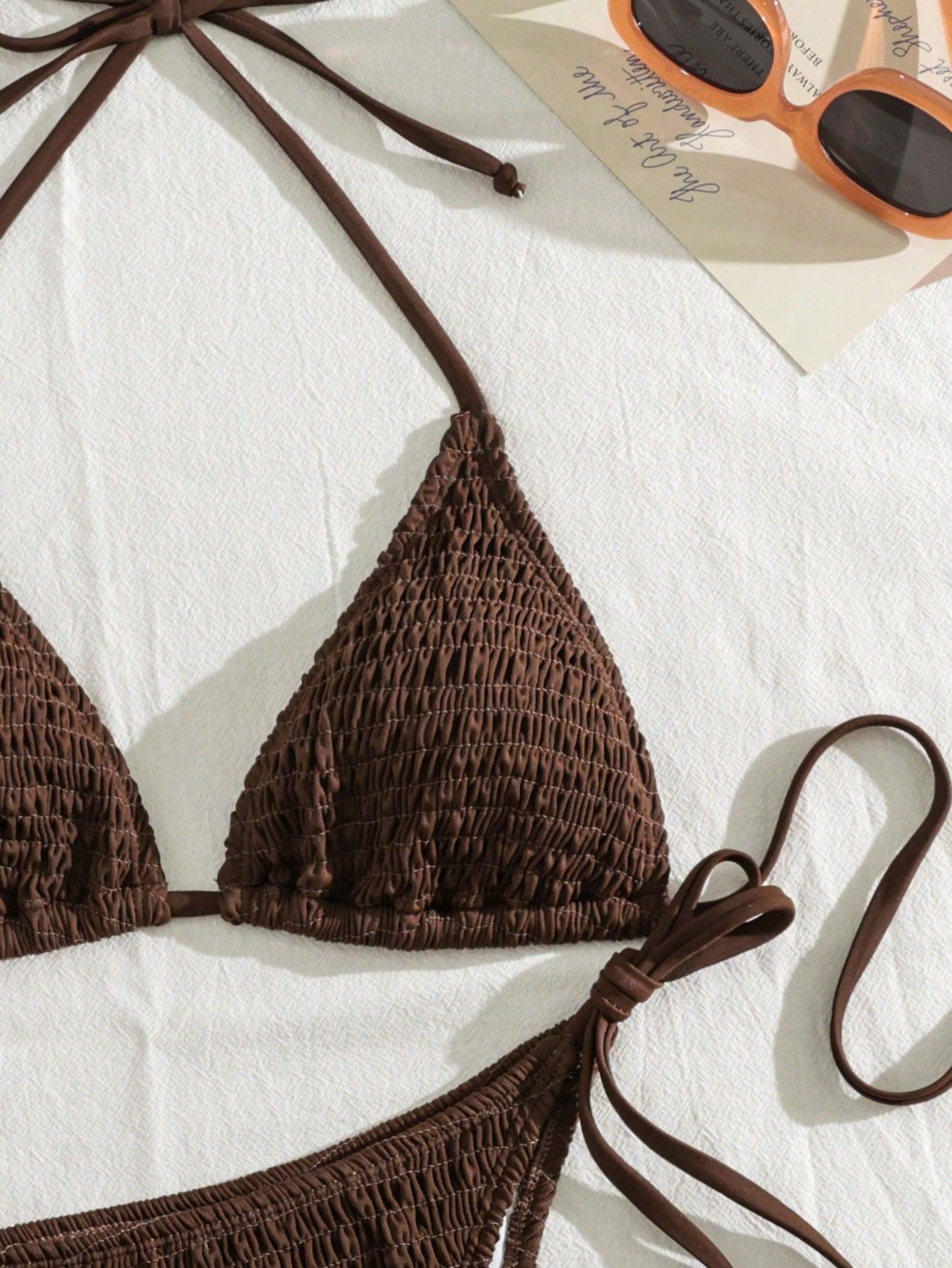 BRĄZOWA GÓRA OD BIKINI TEKSTURA 