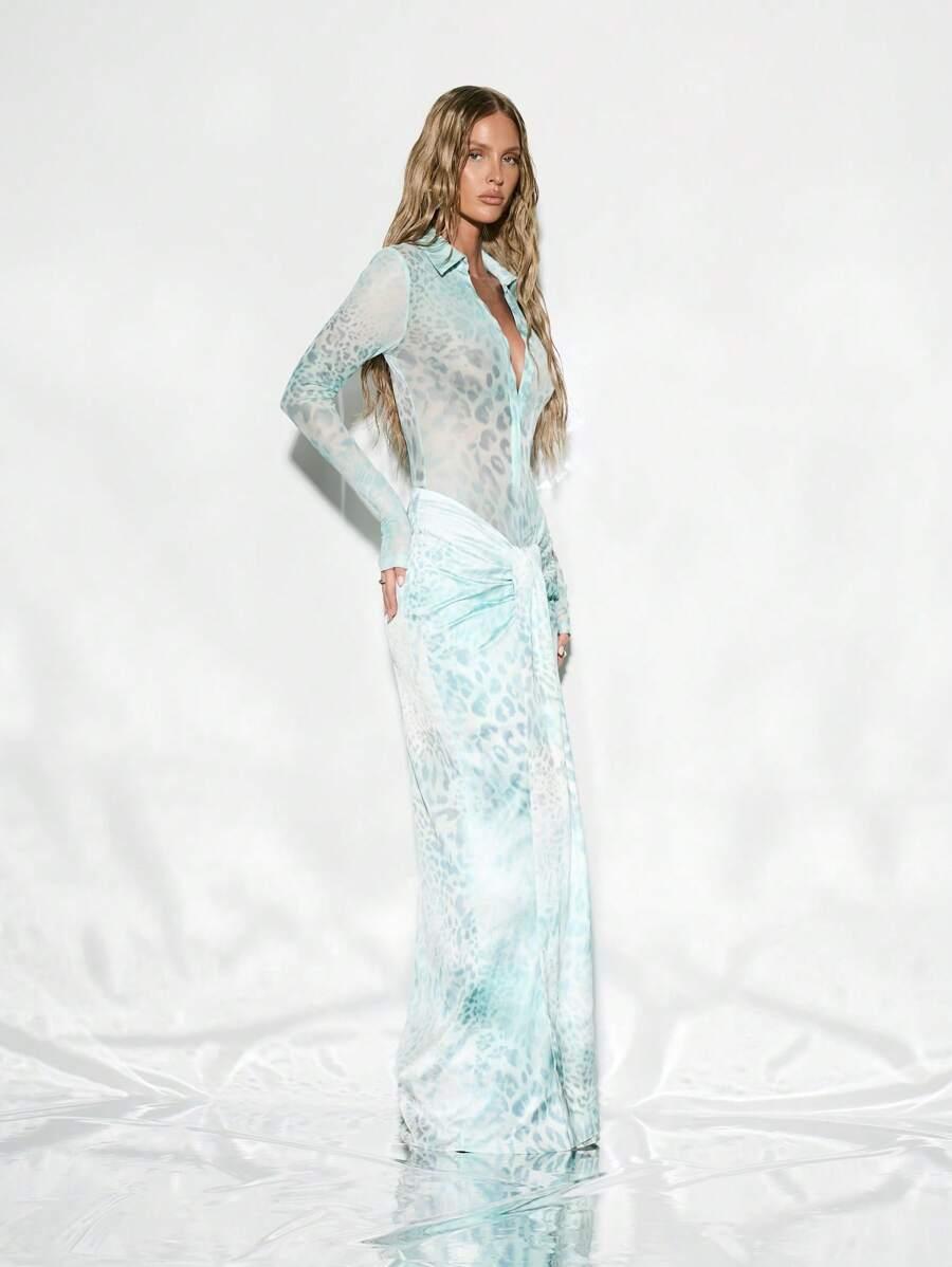MAXI SPÓDNICA ANIMAL PRINT