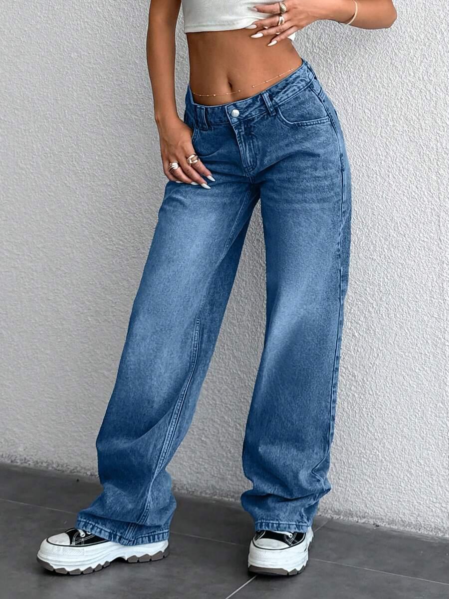 NIEBIESKIE SPODNIE JEANS
