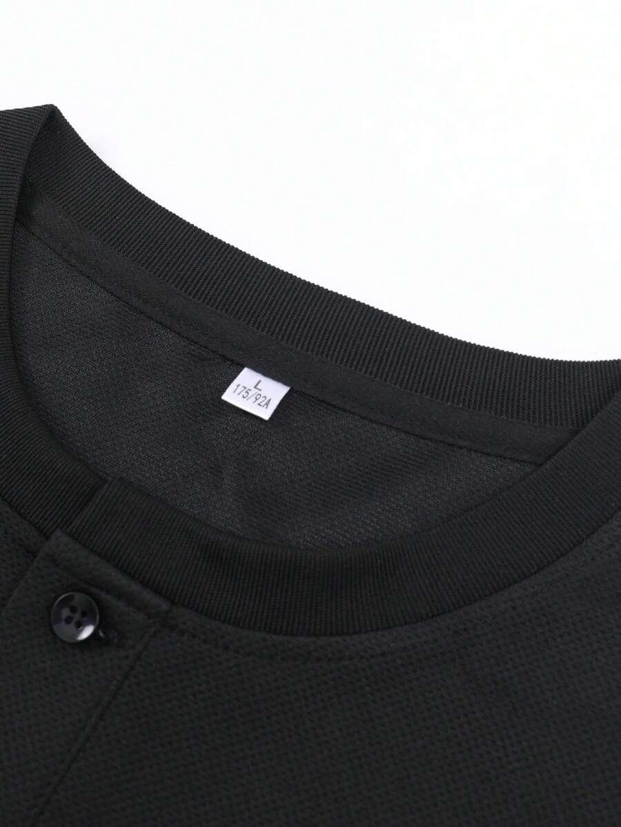 CZARNY T-SHIRT KRÓTKI RĘKAW