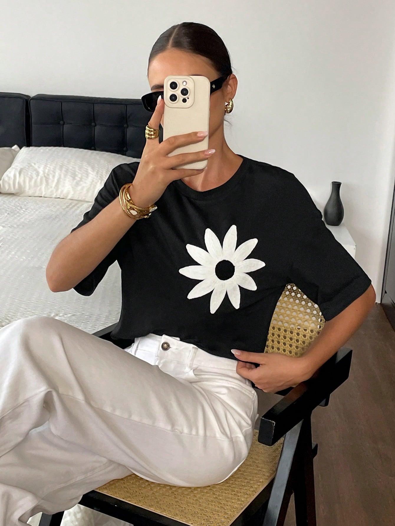 T-SHIRT Z KRÓTKIM RĘKAWEM