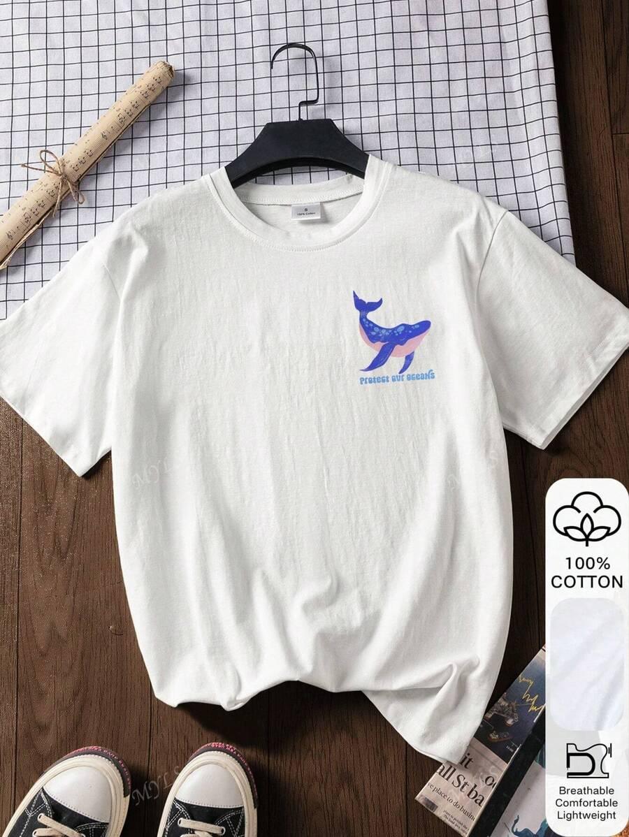 T-SHIRT Z NADRUKIEM