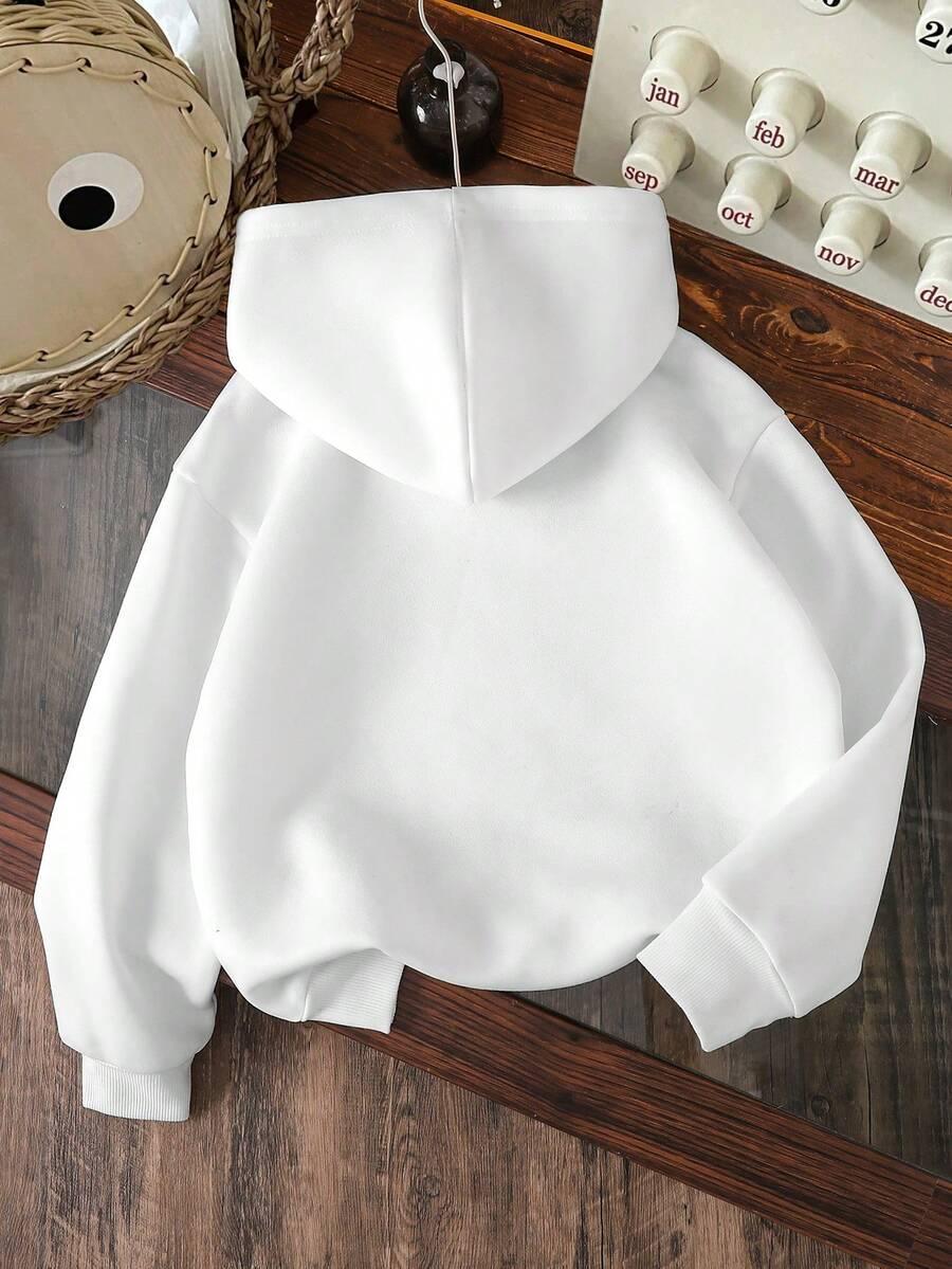 biała bluza print
