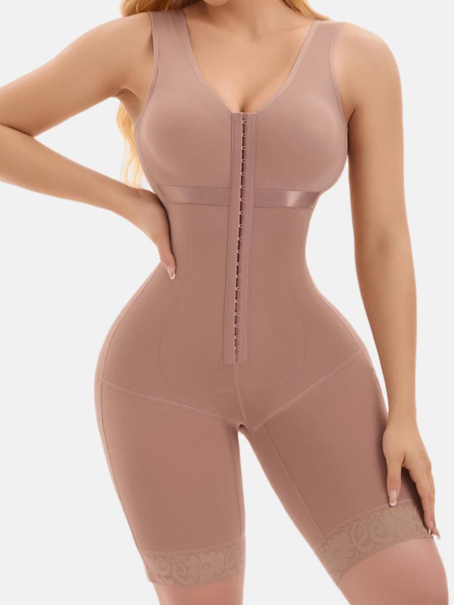 beżowy kombinezon body modelujące