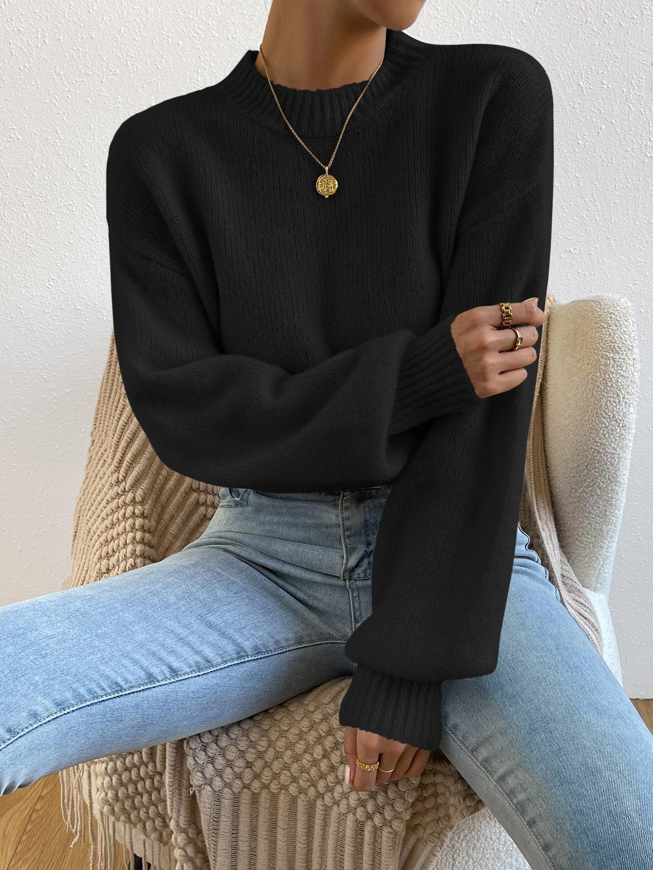 CZARNY SWETER CASUAL