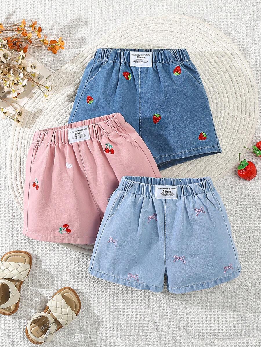 krótkie spodenki jeans 3-pack