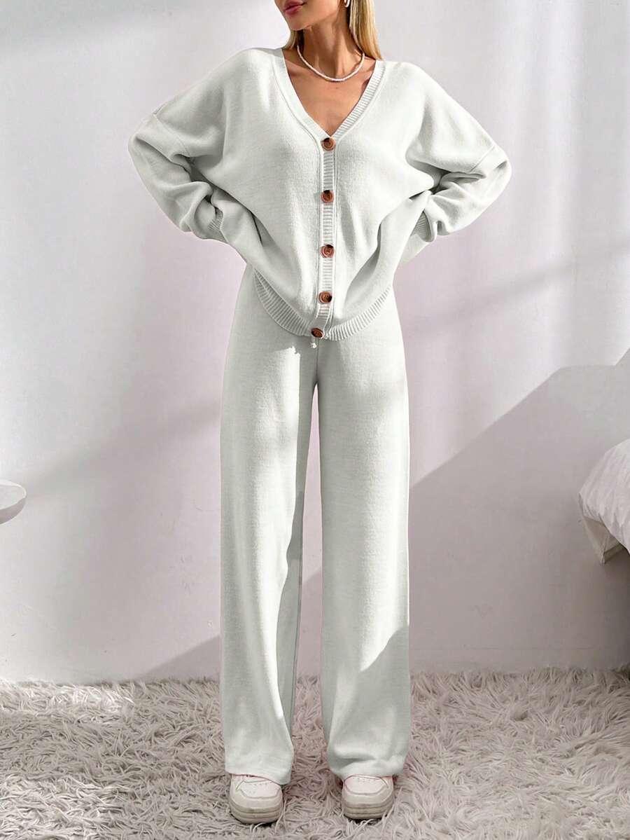 SWETER SPODNIE KOMPLET