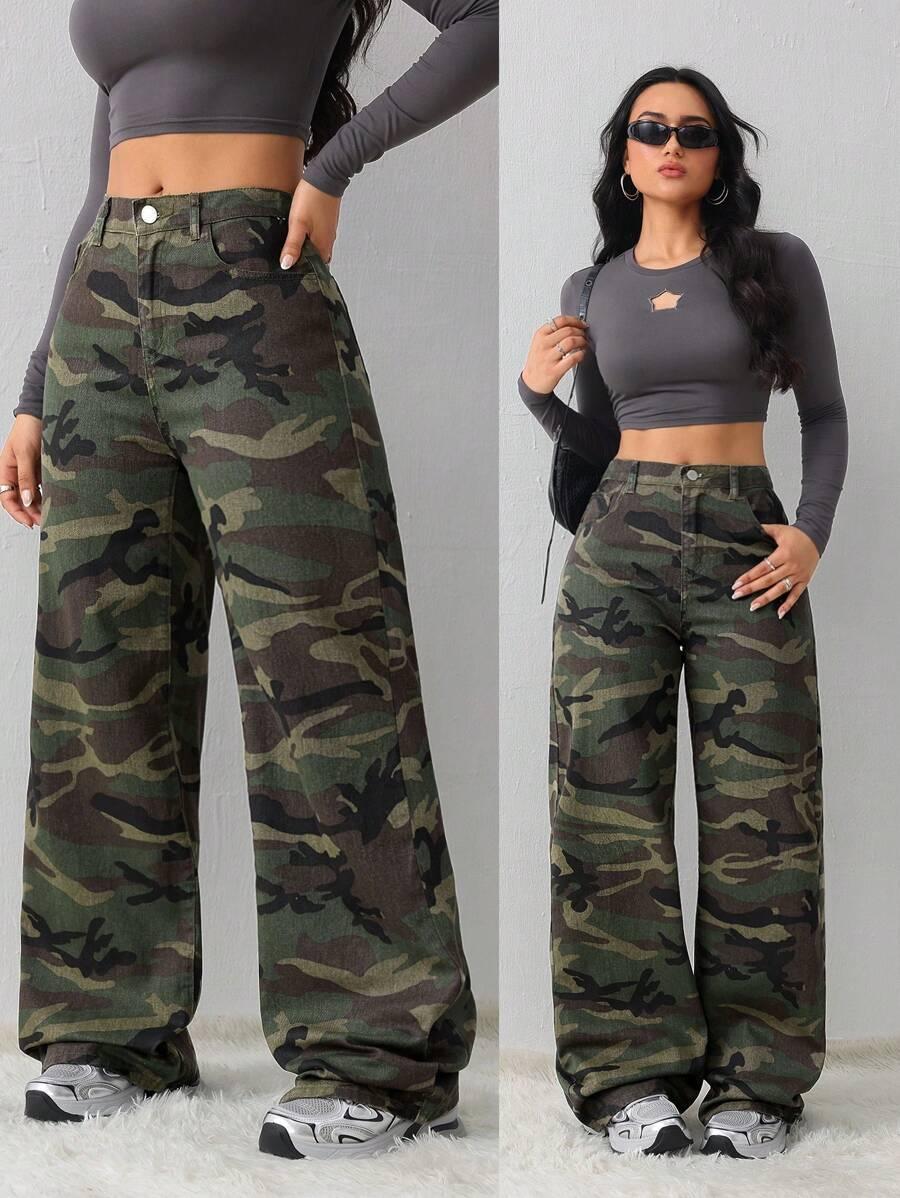 spodnie jeans wysoki stan