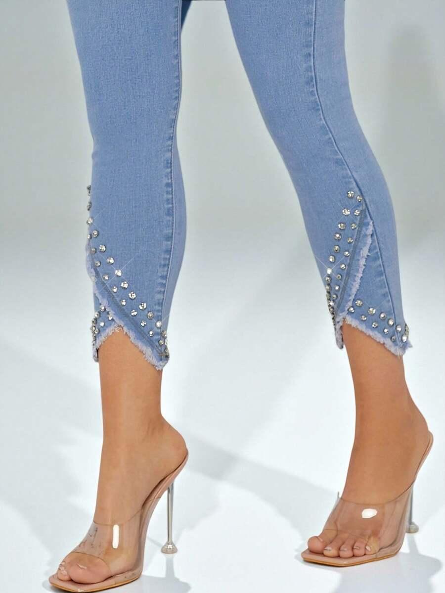 NIEBIESKIE SPODNIE JEANS