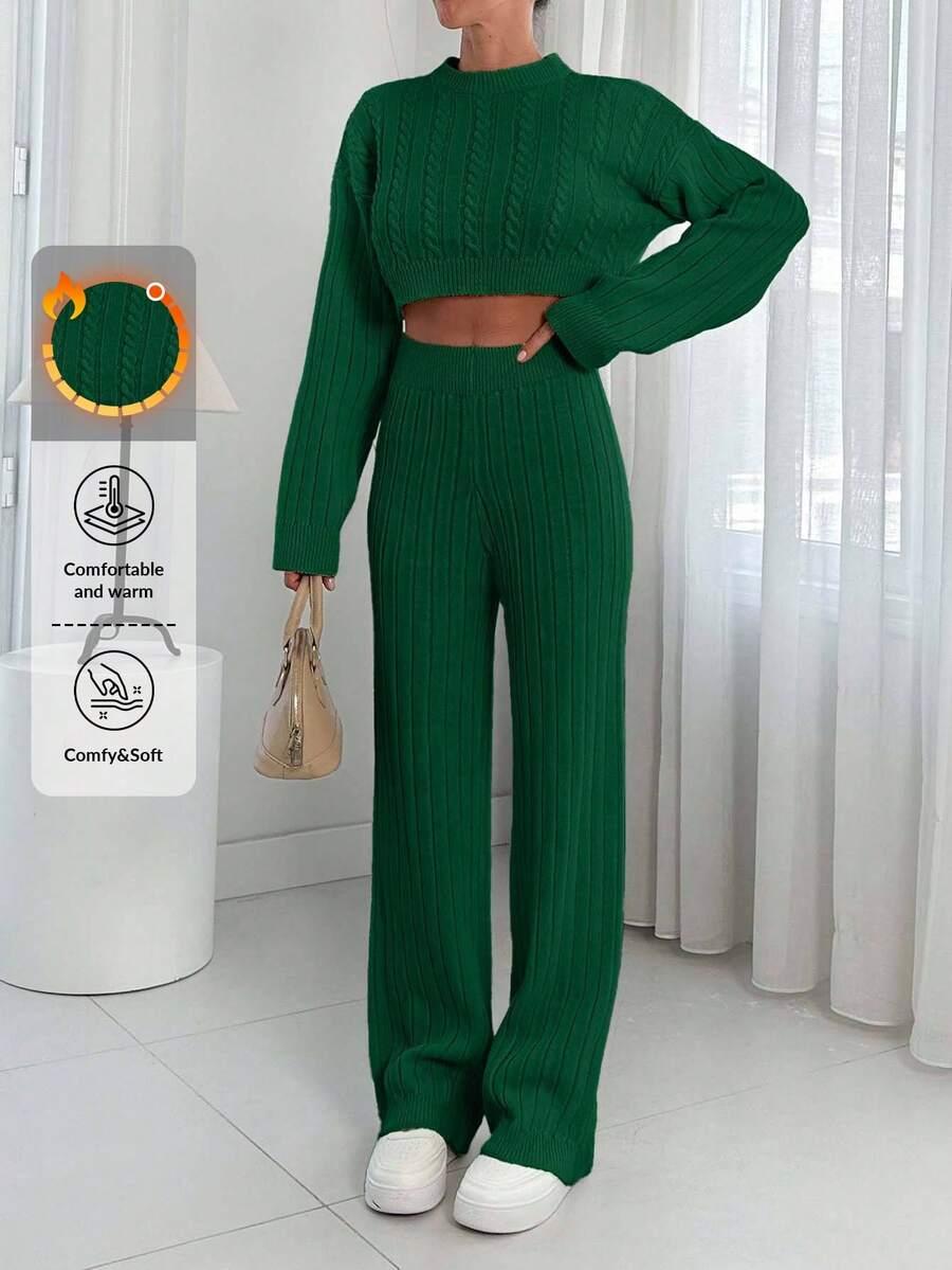 SWETER SPODNIE KOMPLET