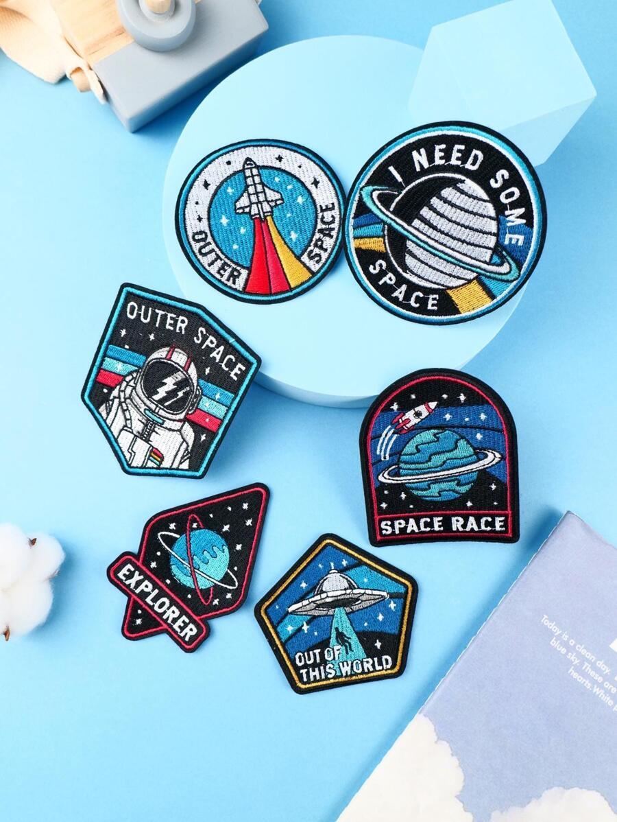 Naszywki kosmos astronauta 6-pack