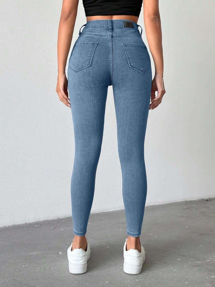 NIEBIEKSIE SPODNIE JEANS